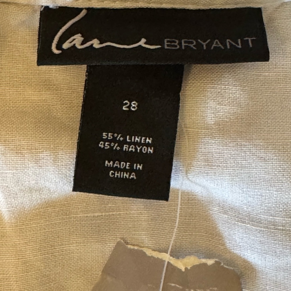 White Linen Blend Moto Jacket Lane Bryant NWT New Size 28 - Picture 5 of 11